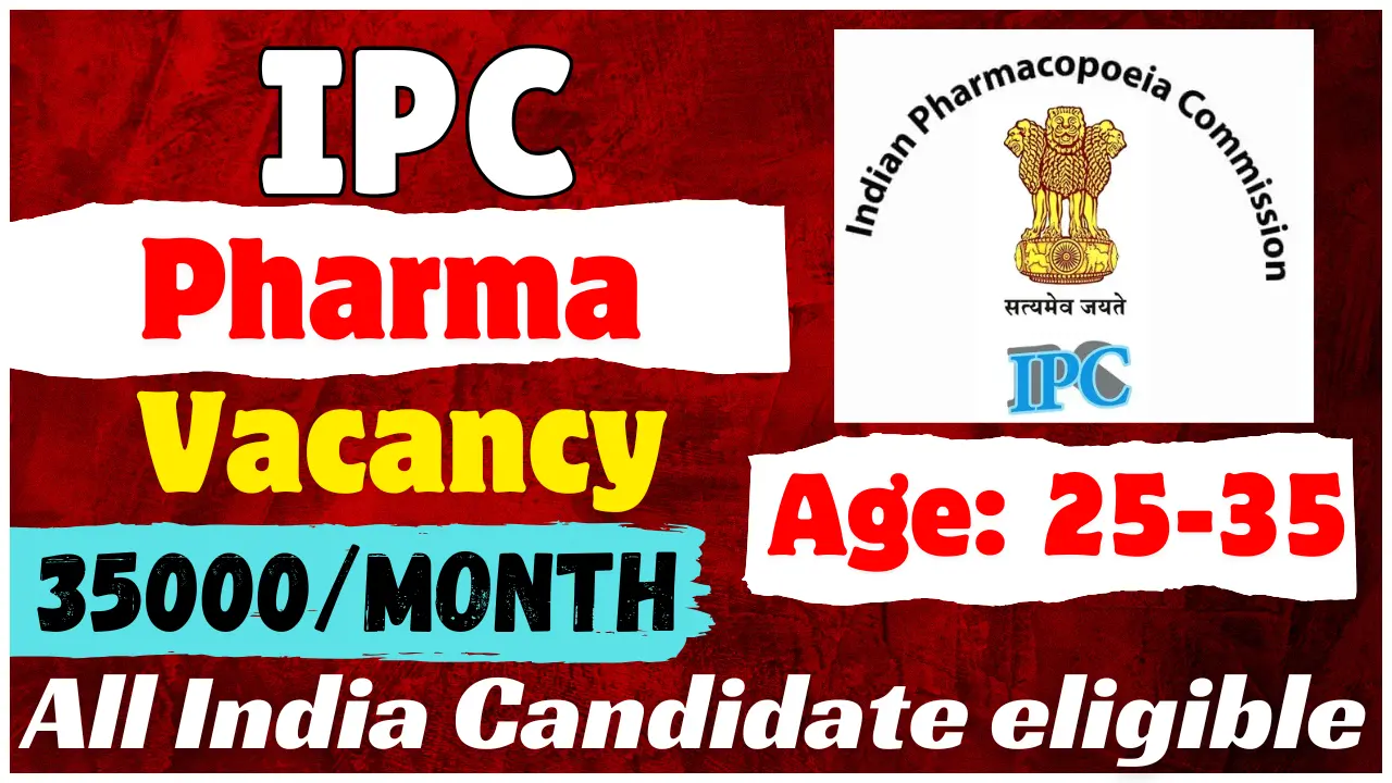 Pharmacopoeial Associate Vacancy 2026