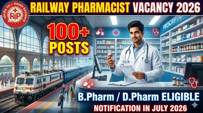 Railway Pharmacist Vacancy 2026