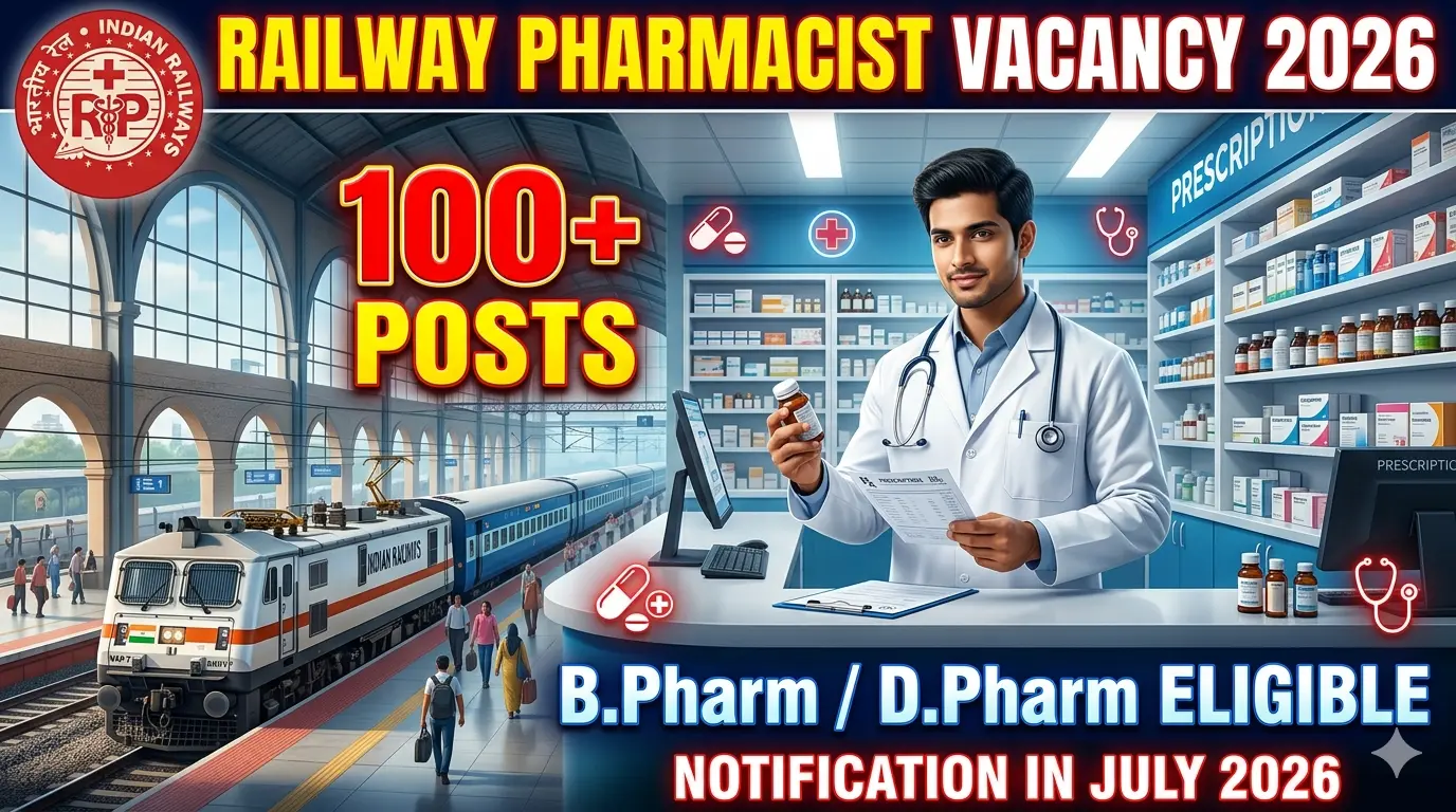 Railway Pharmacist Vacancy 2026