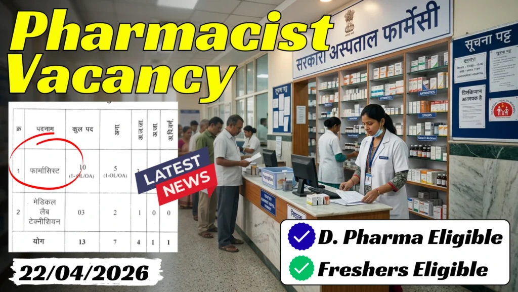 Pharmacist Vacancy 2026