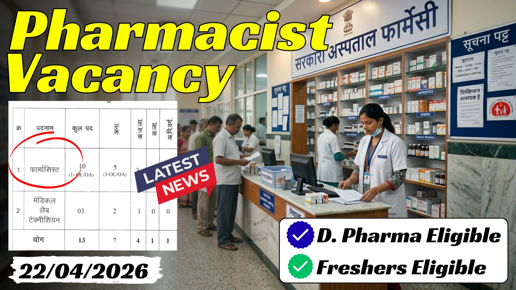 Pharmacist Vacancy 2026