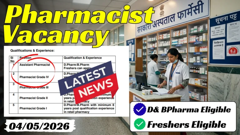 Pharmacist Vacancy 2026