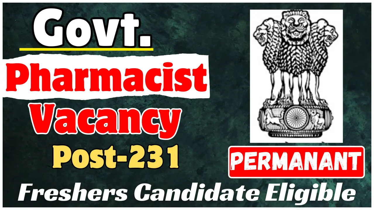 Pharma Vacancy 2026