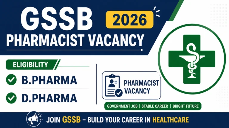 Junior Pharmacist Recruitment 2026