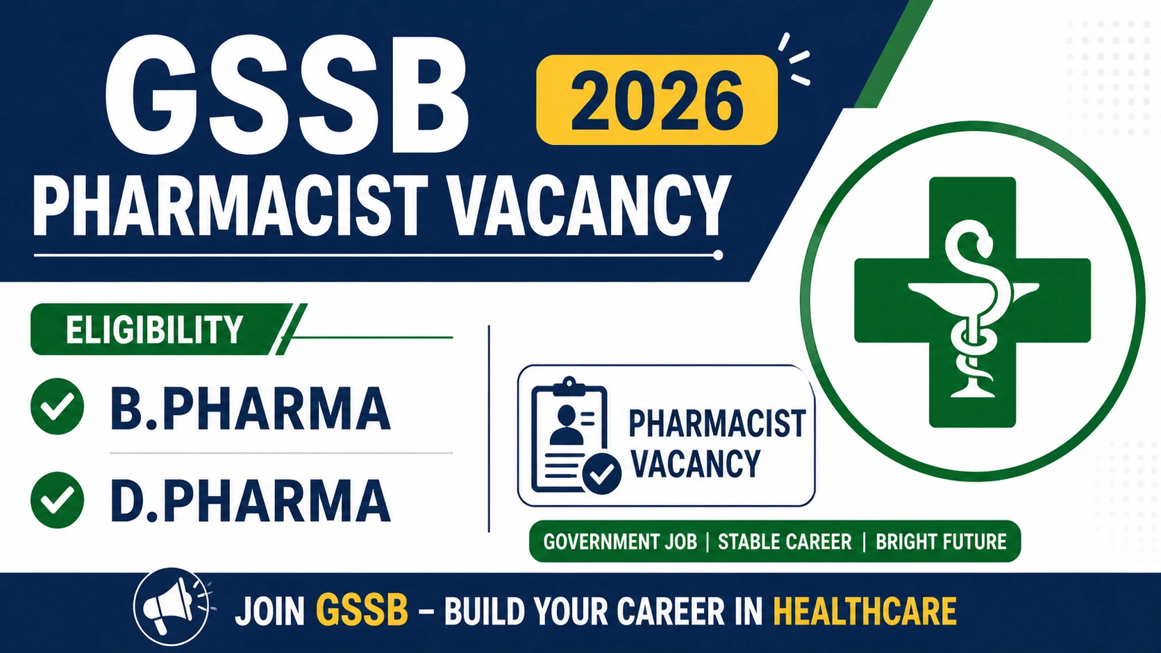 Junior Pharmacist Recruitment 2026