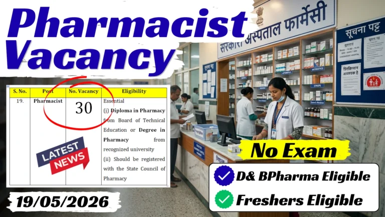 Pharmacist Vacancy 2026