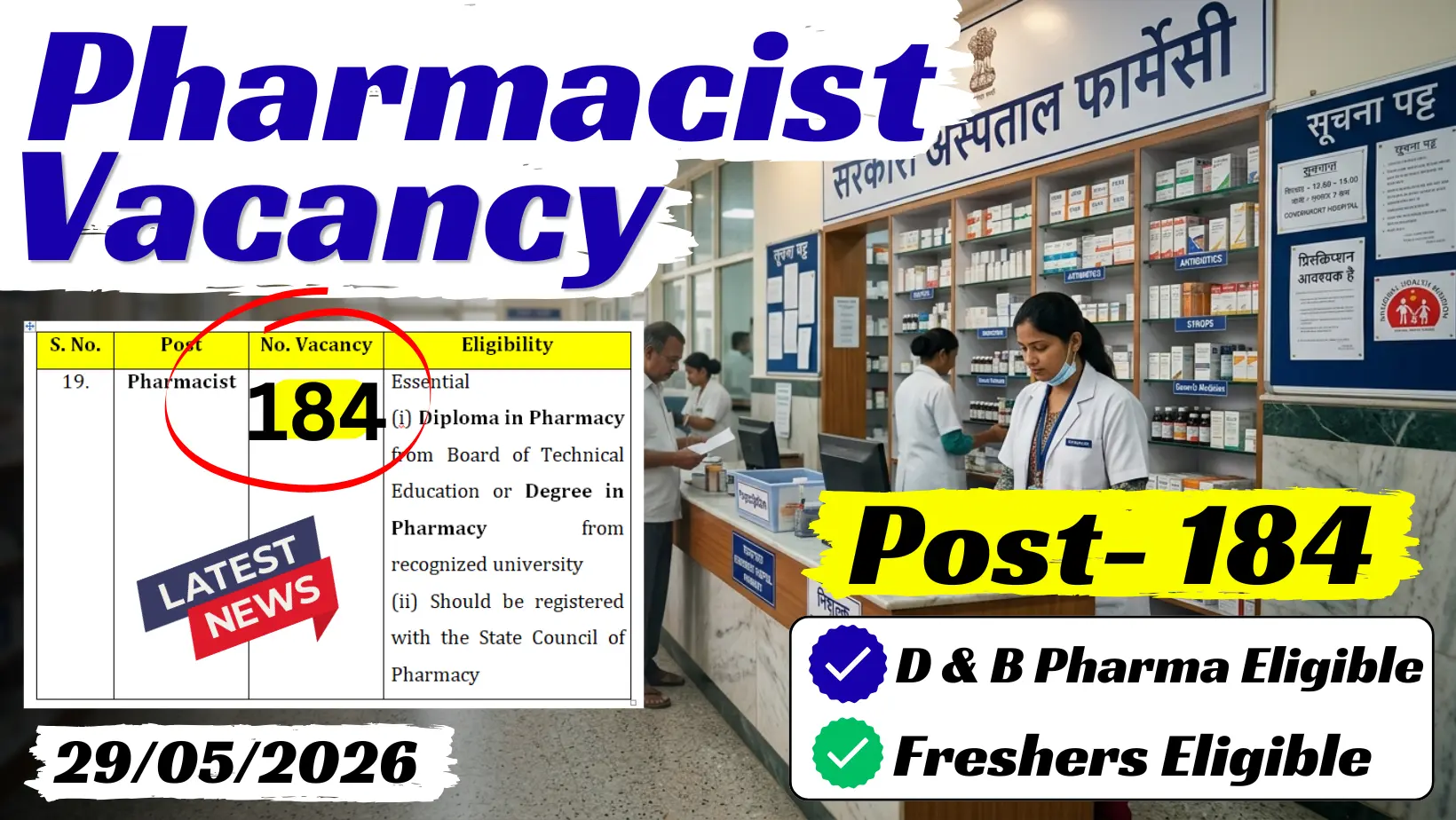 Pharmacist Vacancy 2026