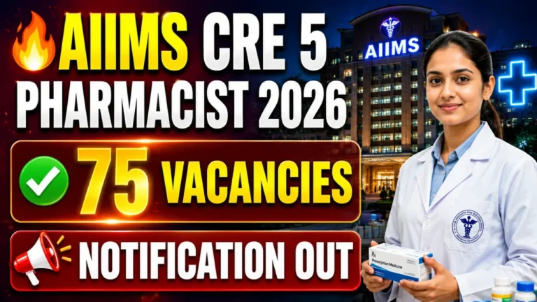 AIIMS Pharmacist Vacancy 2026