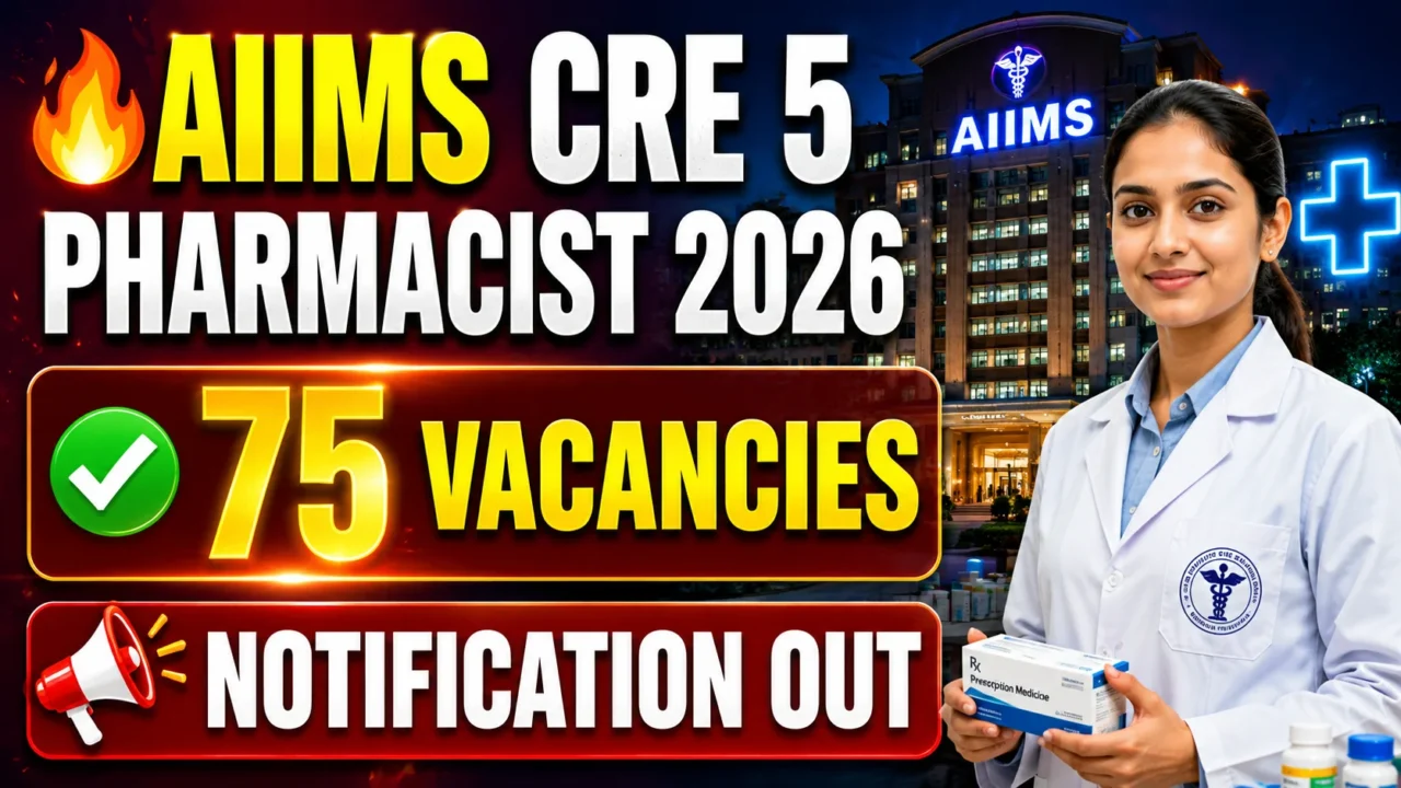 AIIMS Pharmacist Vacancy 2026
