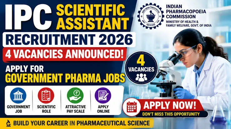 IPC Scientific Assistant Recruitment 2026
