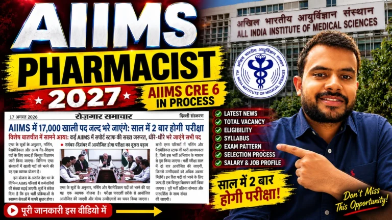 AIIMS Pharmacist Vacancy 2027