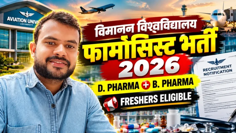 Govt Pharmacist Vacancy 2026