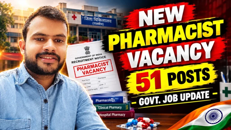 Govt. Pharmacist Vacancy 2026